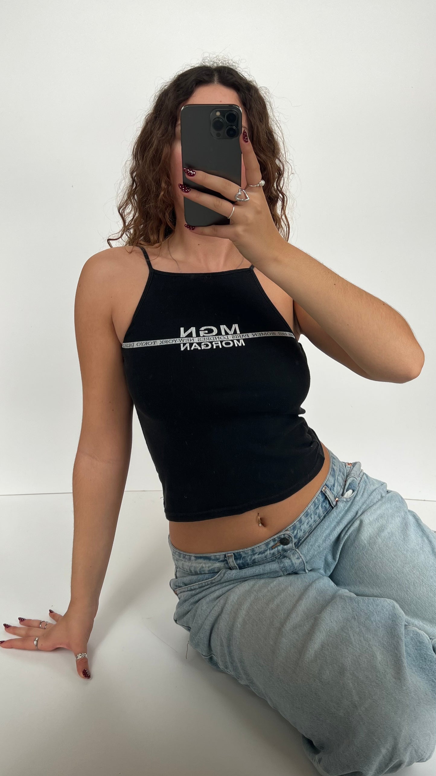 00s black Morgan tank top- size S