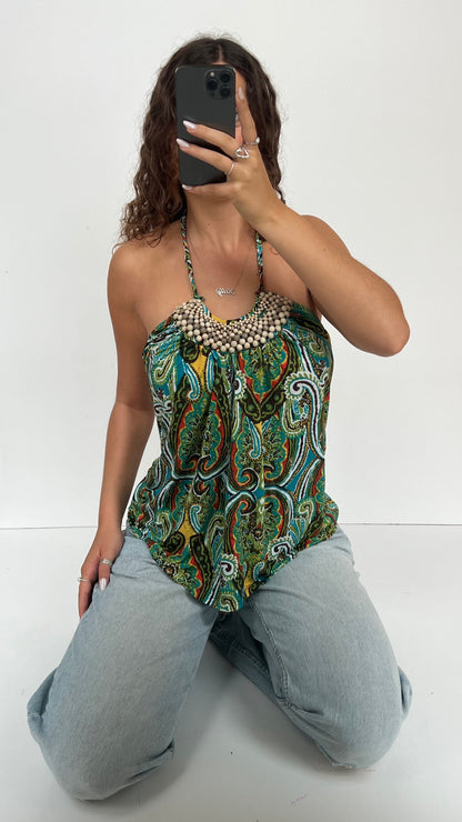 00s green babydoll cami- size L
