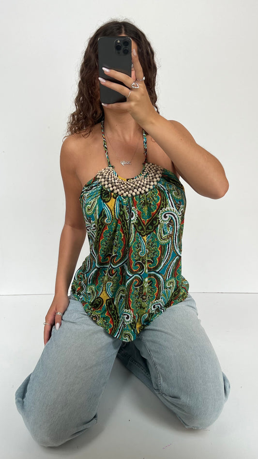 00s green babydoll cami- size L