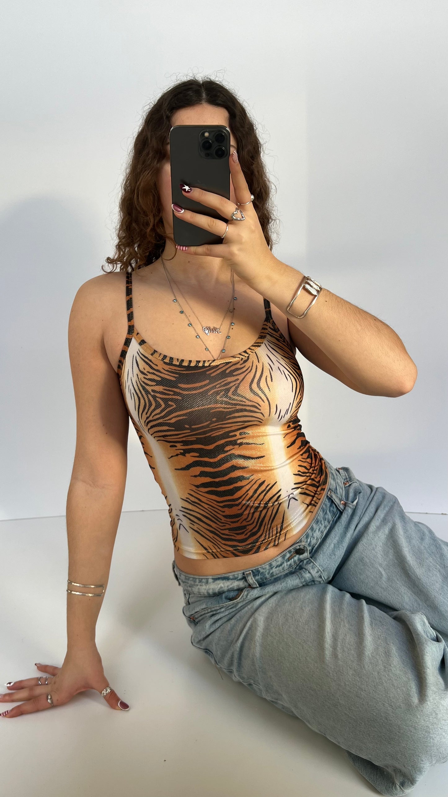 00s tiger print cami- size S