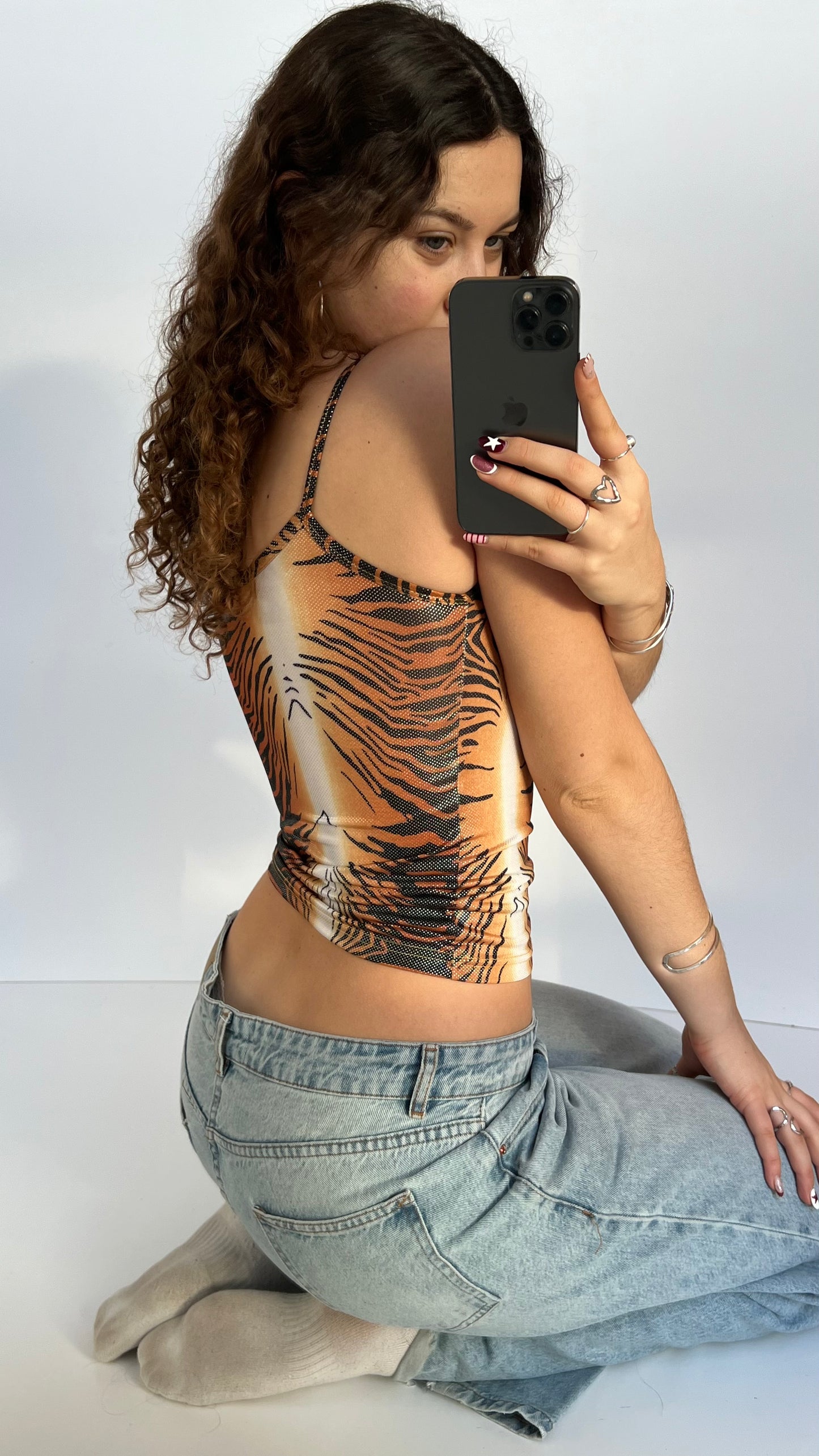 00s tiger print cami- size S