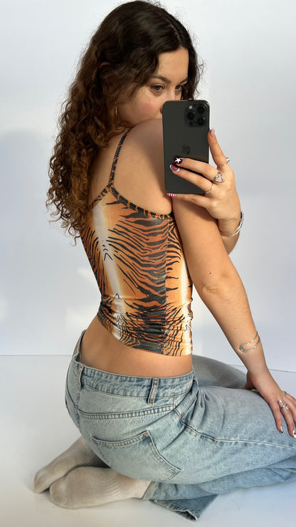 00s tiger print cami- size S