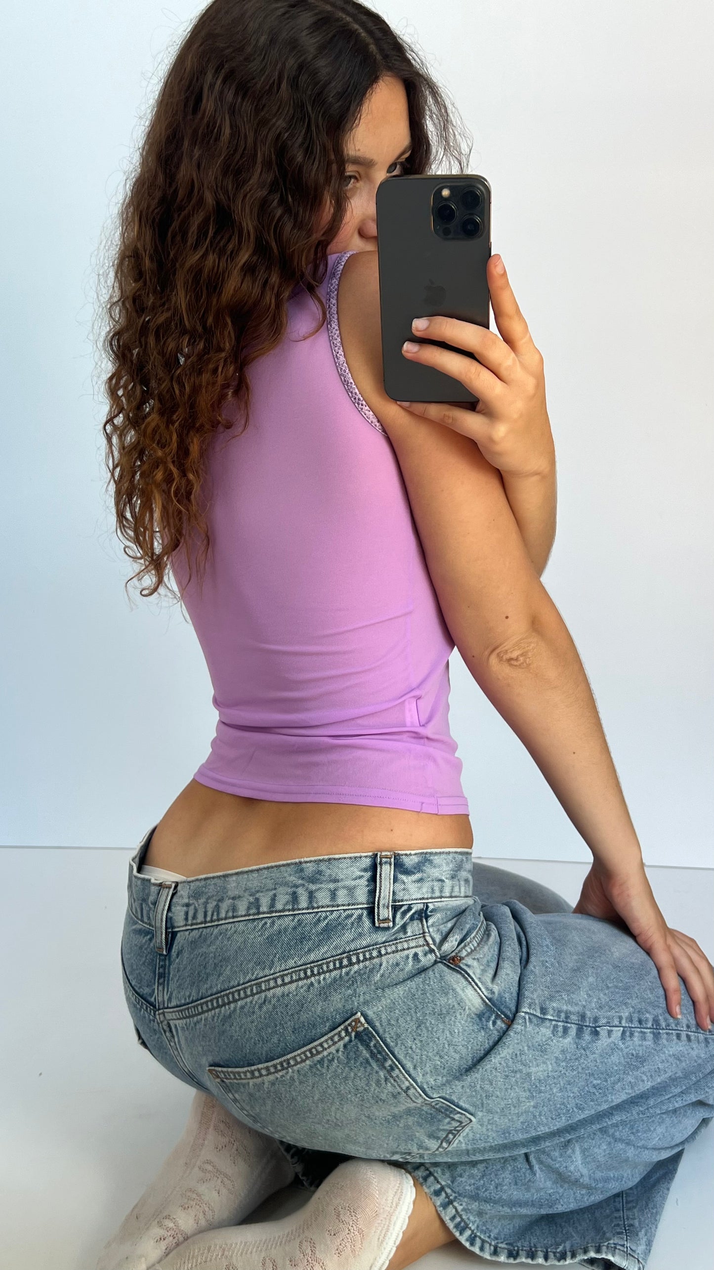 00s Morgan purple tank top- size S