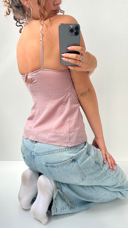 00s purple lace cami- size S