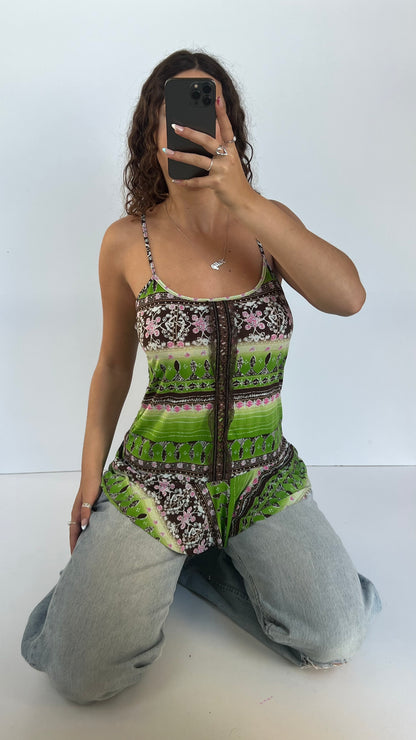 00s green babydoll cami- size XL