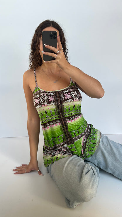 00s green babydoll cami- size XL