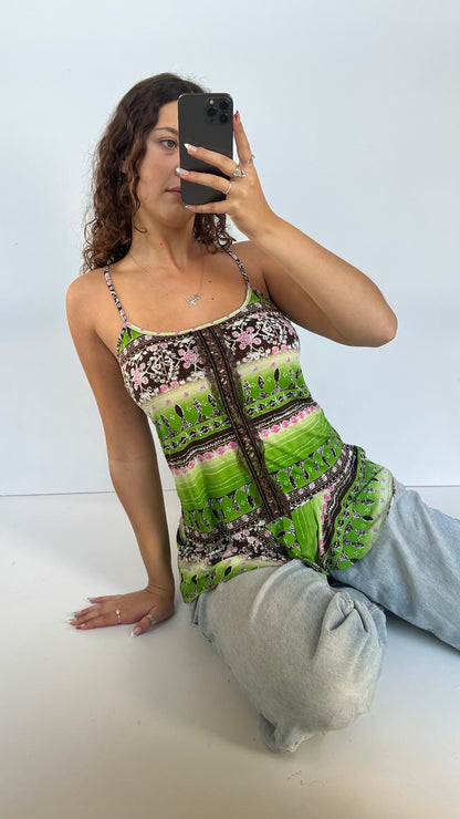 00s green babydoll cami- size XL