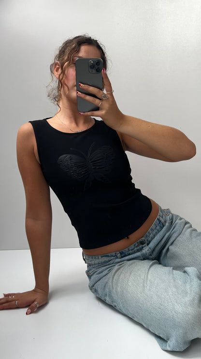 00s black butterfly tank- size XS