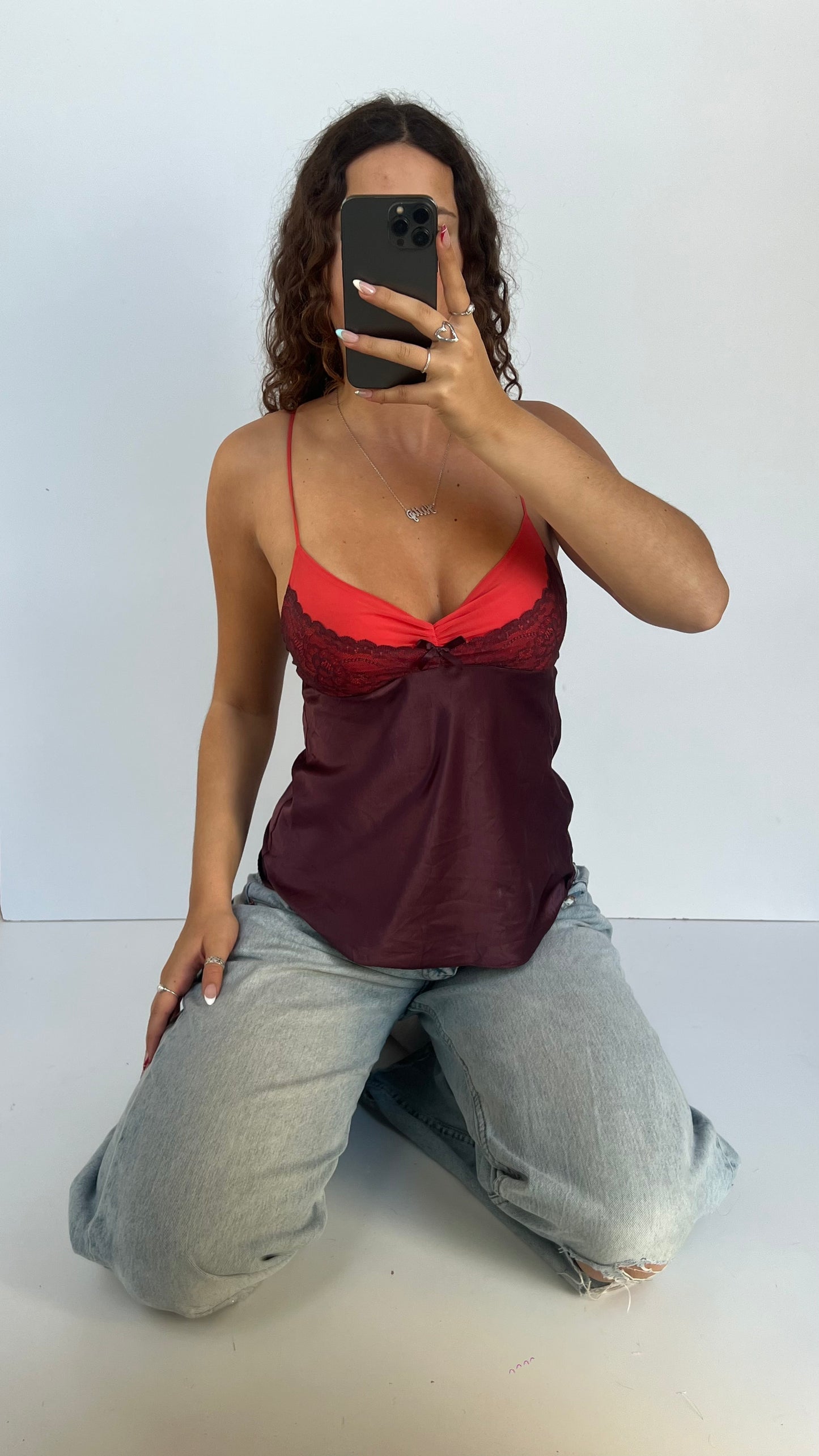 00s purple coral cami- size M