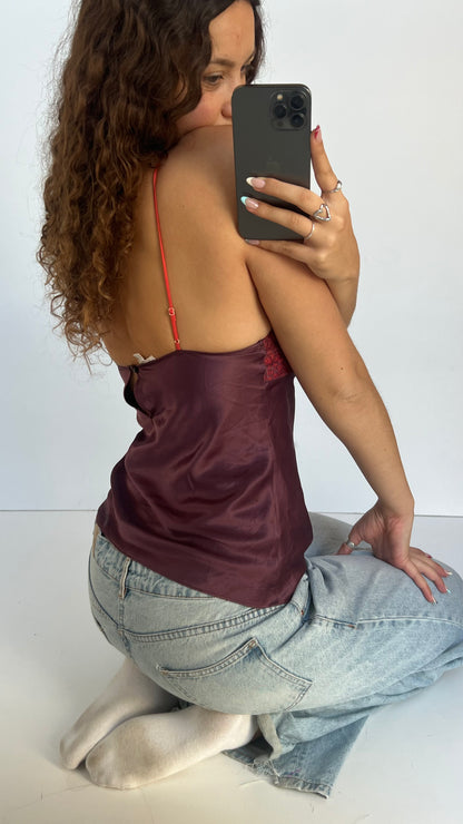 00s purple coral cami- size M