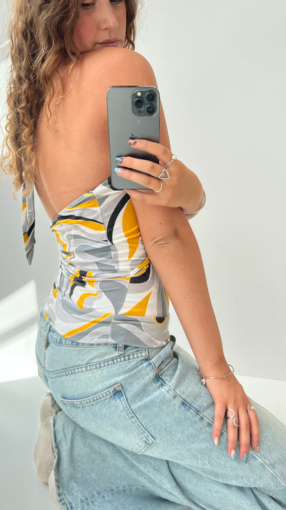 00s yellow halter cami- size S/M