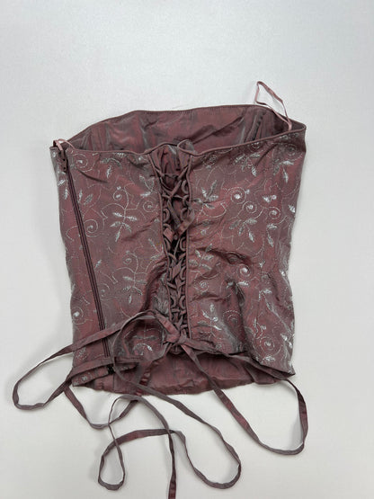 00s purple corset cami- size XS