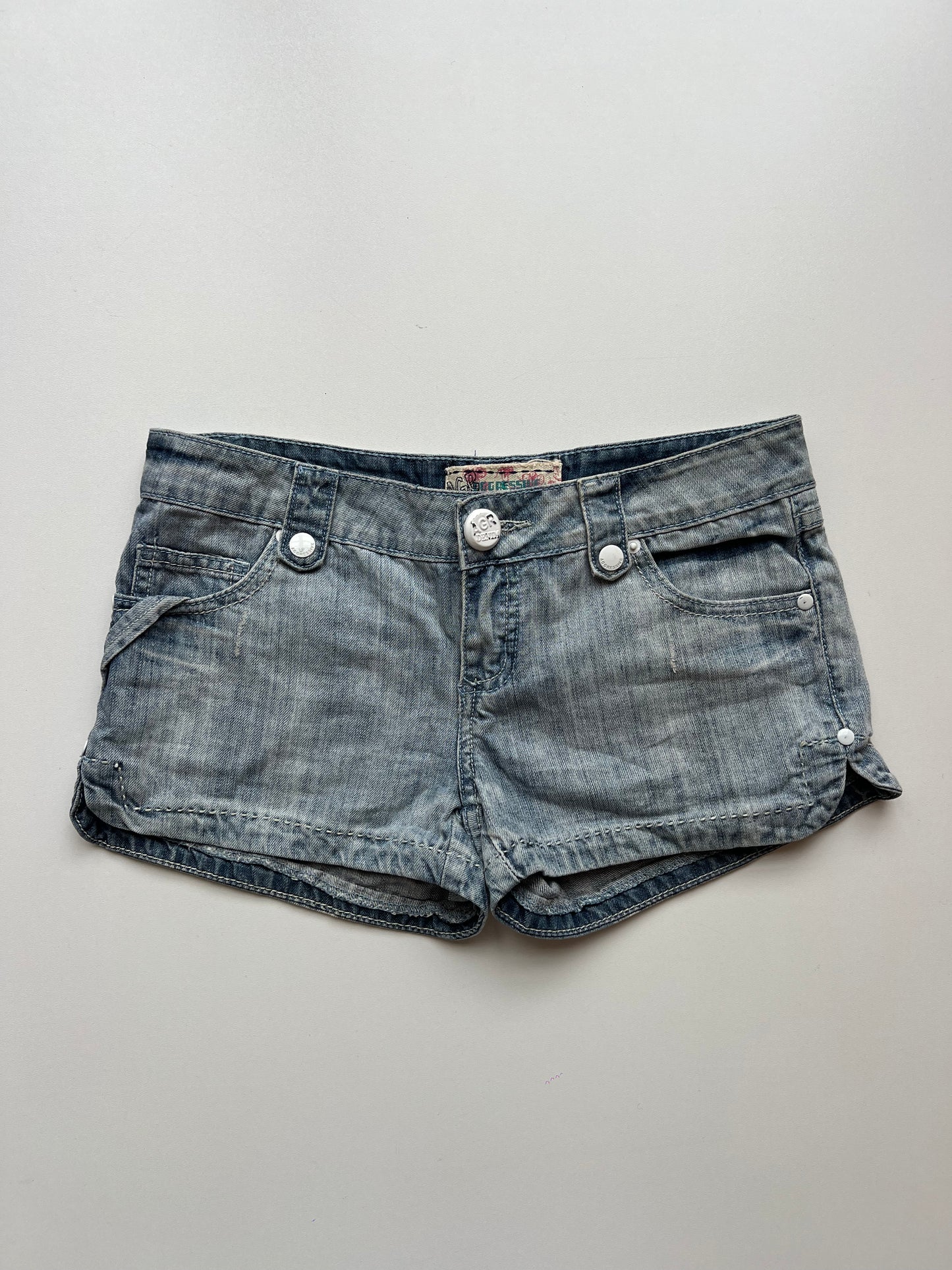 00s denim mini shorts- size S