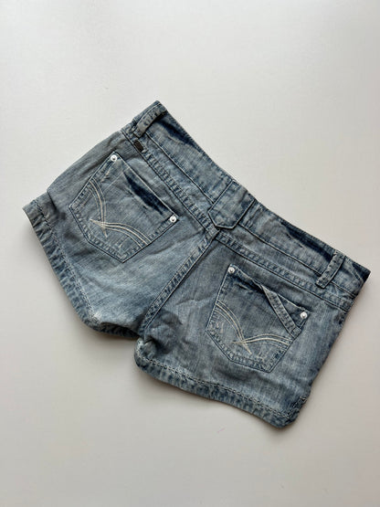 00s denim mini shorts- size S