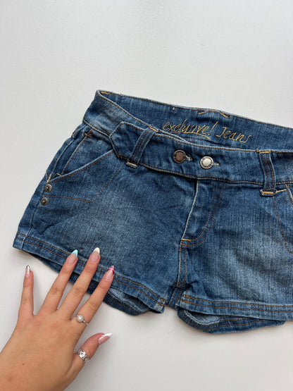 00s denim micro shorts- size XS
