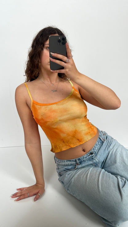 00s mesh orange cami- size S