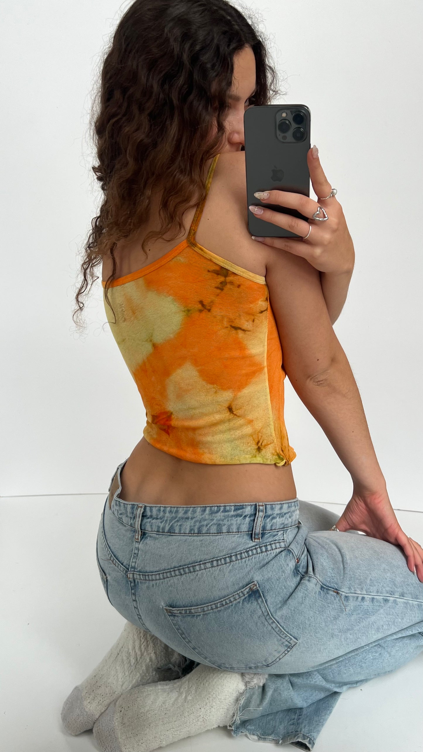 00s mesh orange cami- size S