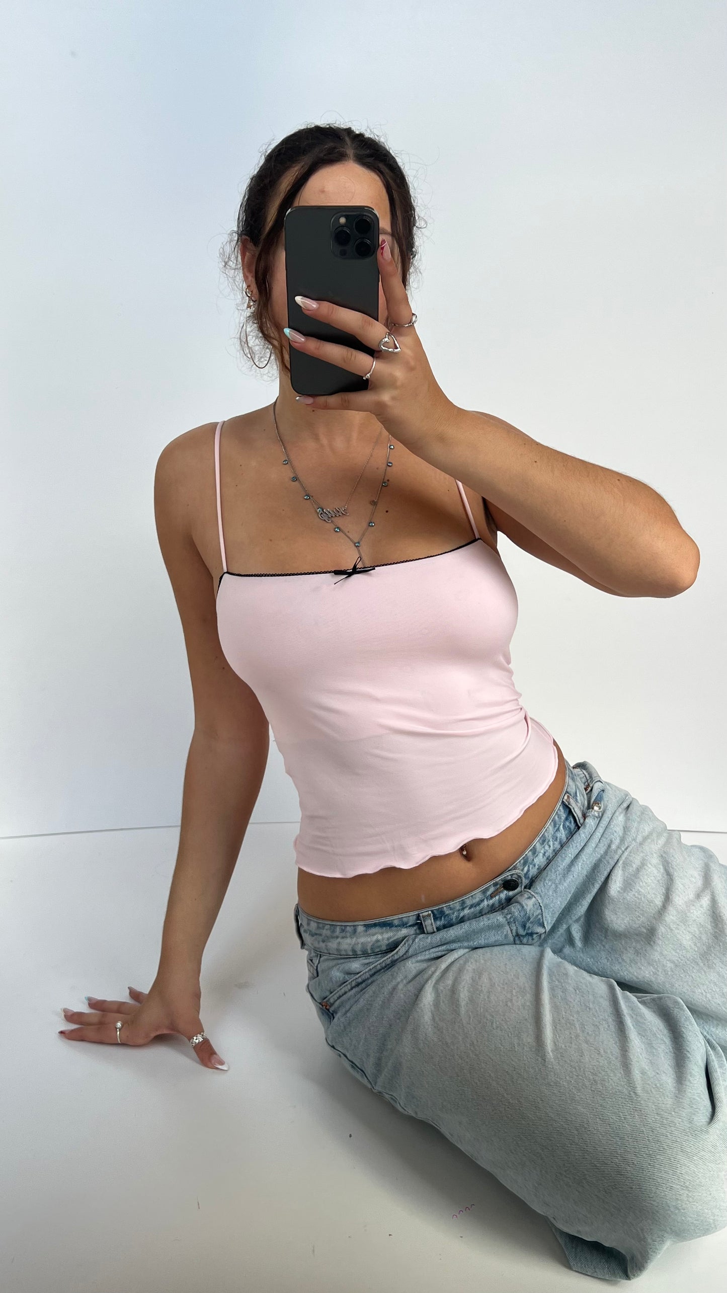 00s baby pink cami- size S