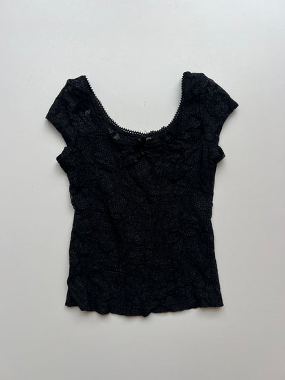 00s black mesh cami- size XS