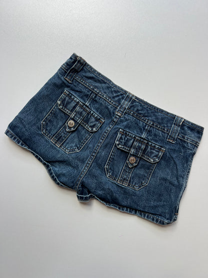 00s denim mini shorts- size S