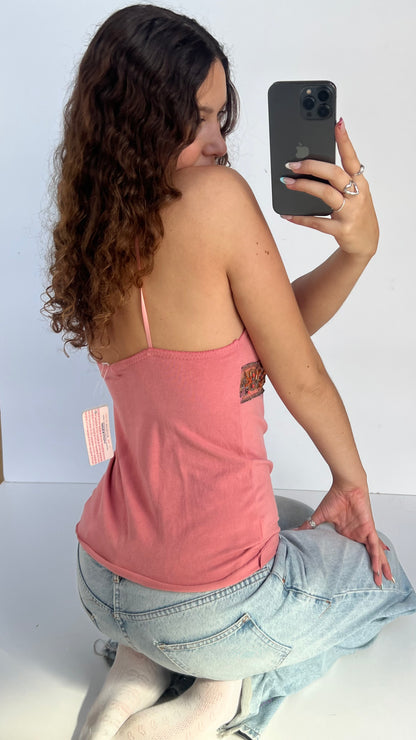 00s pink sequin cami- size L