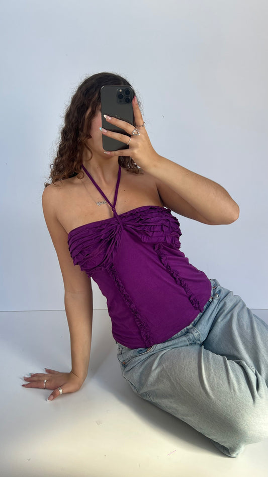 00s purple babydoll cami- size M