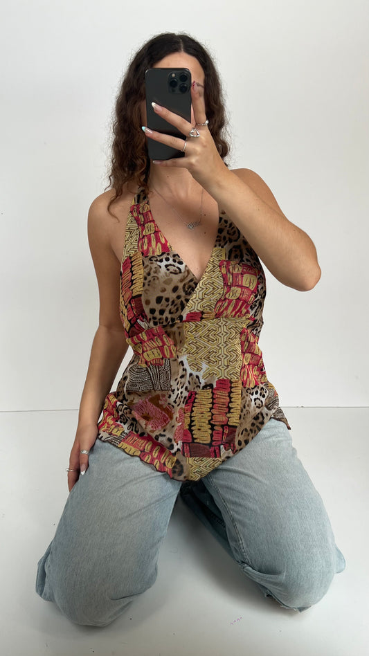 00s patchwork mesh cami- size XL