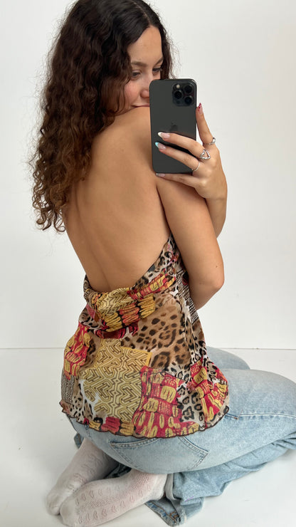 00s patchwork mesh cami- size XL