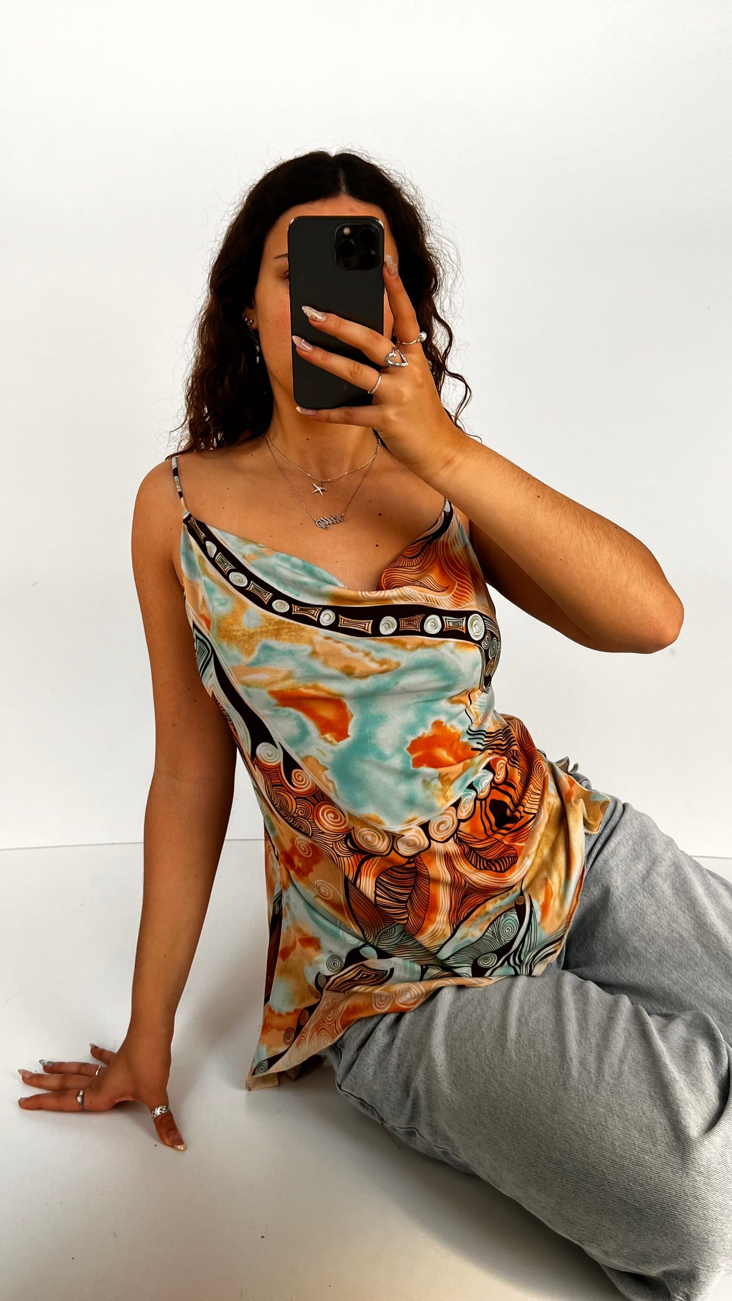 00s orange blue cami- size XL