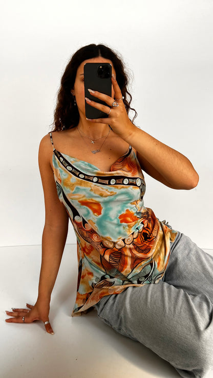 00s orange blue cami- size XL