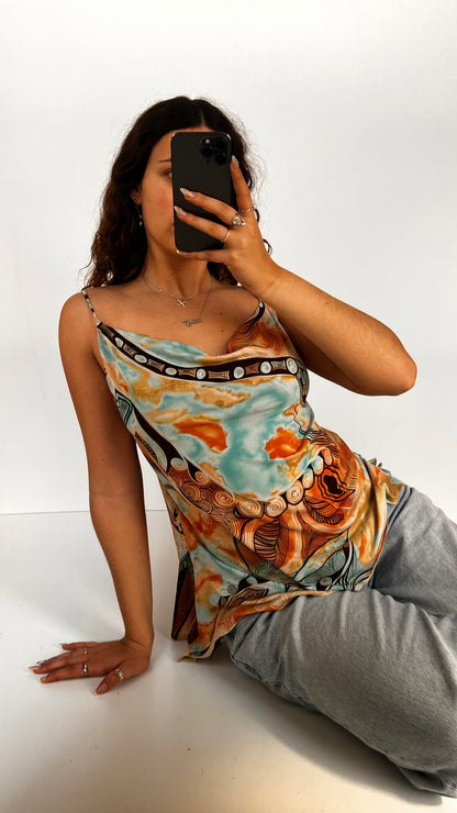 00s orange blue cami- size XL