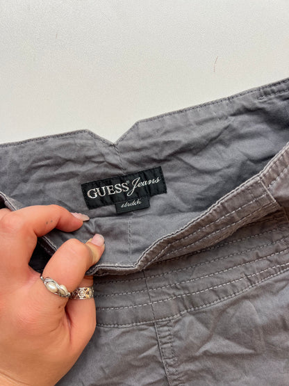 00s grey Guess mini skirt- size S