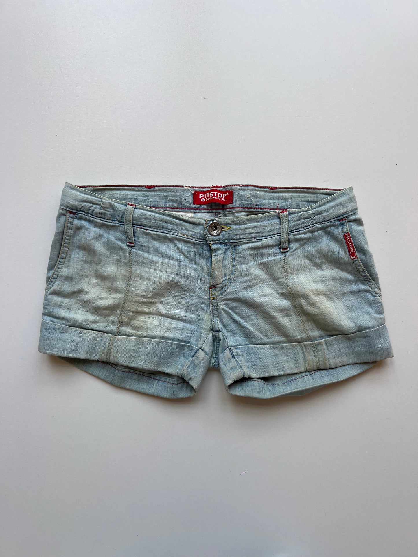 00s denim mini shorts- size S