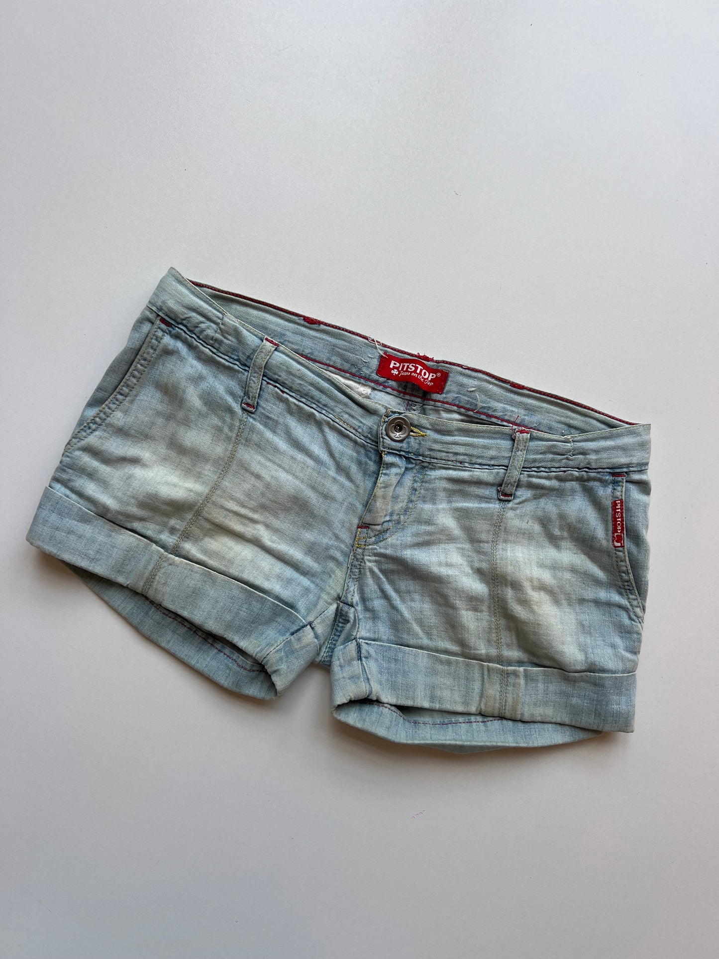 00s denim mini shorts- size S
