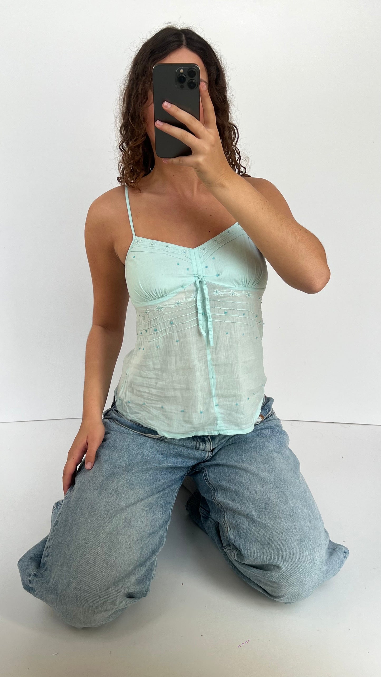 00s baby blue cami- size S