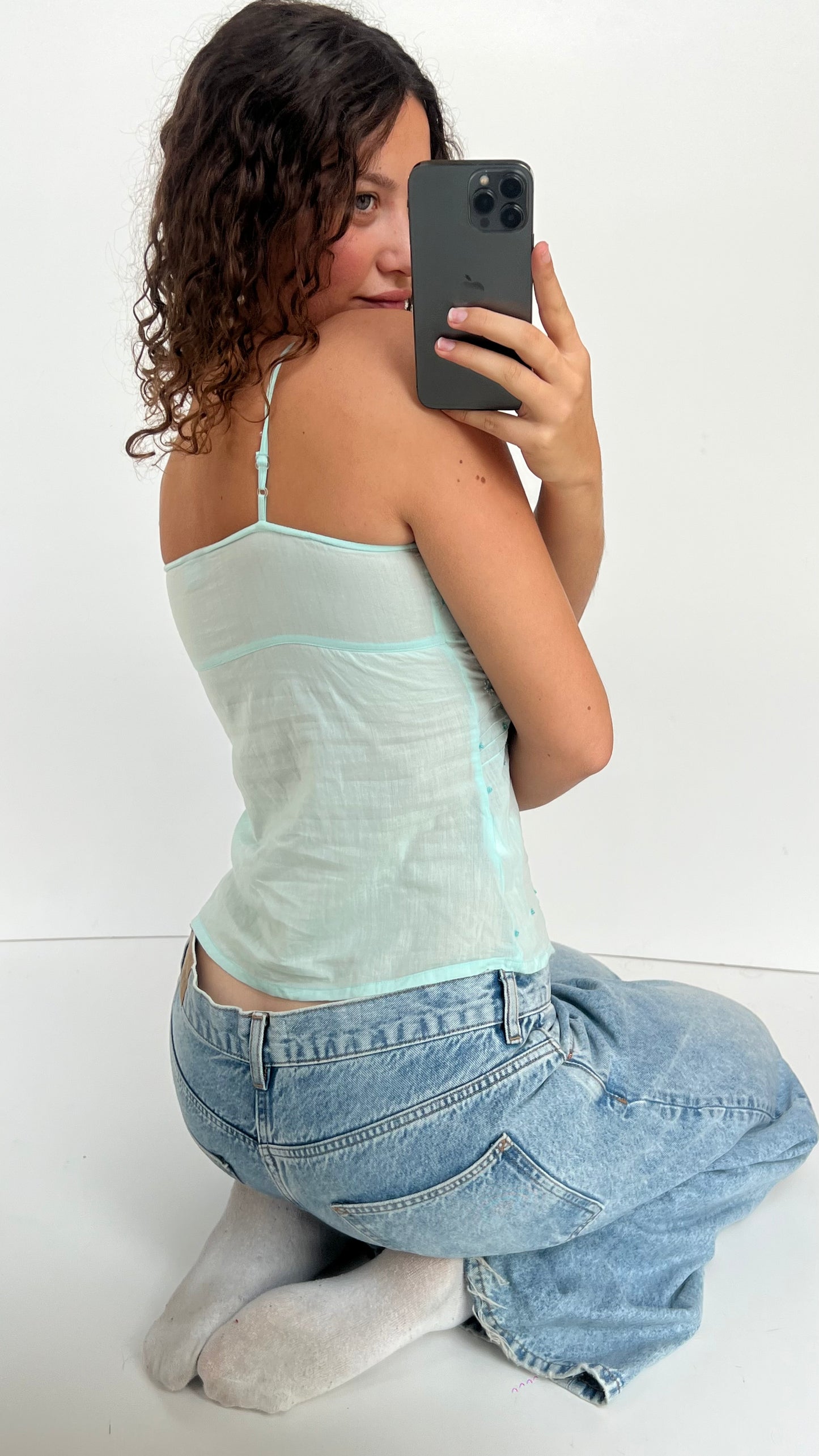 00s baby blue cami- size S