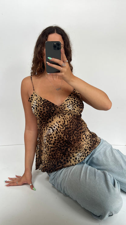 00s leopard print cami- size L