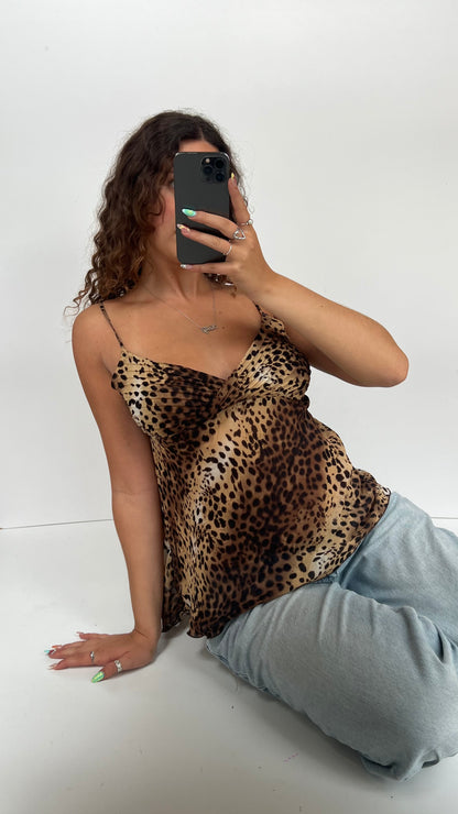 00s leopard print cami- size L