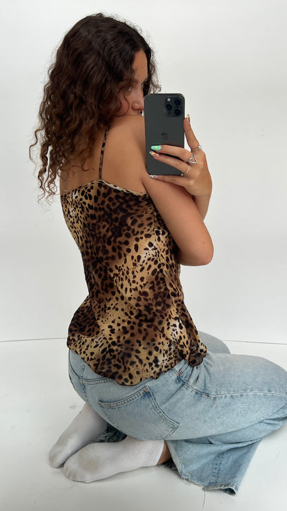 00s leopard print cami- size L