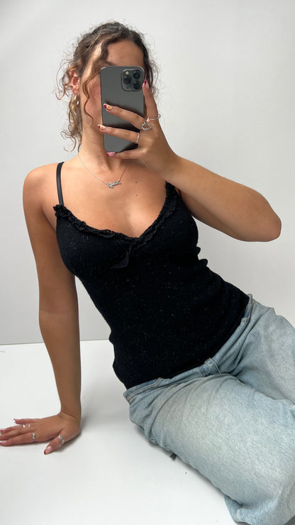 00s black knit cami- size S/M