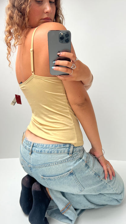 00s gold glitter cami- size M
