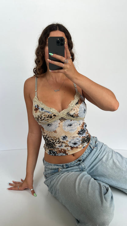 00s leopard print cami- size M