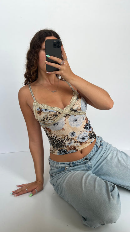 00s leopard print cami- size M