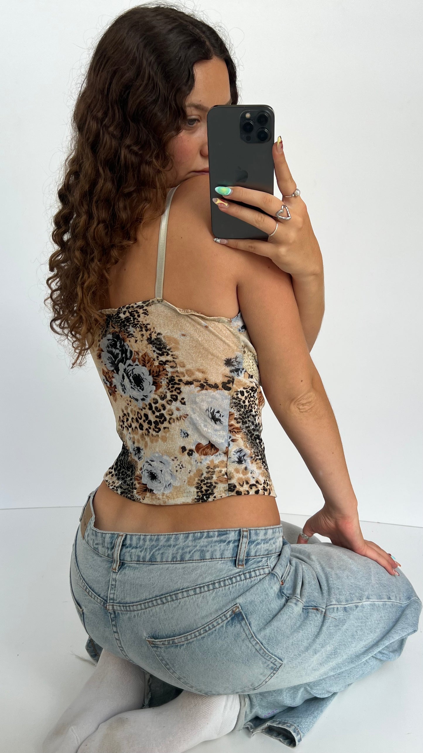 00s leopard print cami- size M