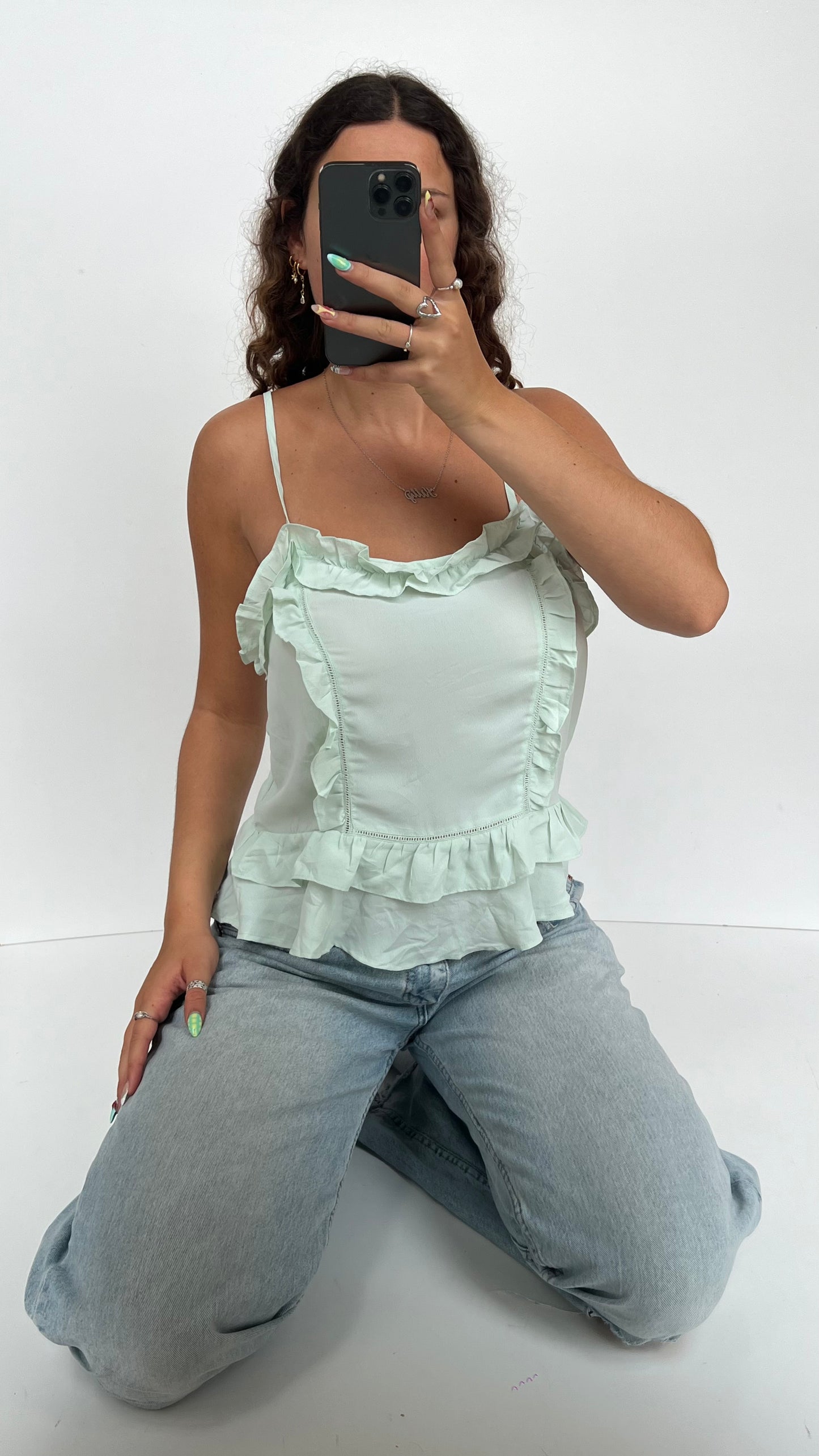 00s teal cami- size L