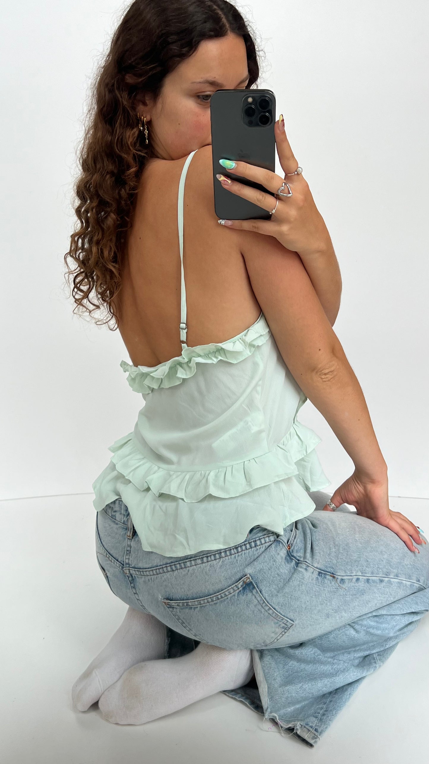 00s teal cami- size L