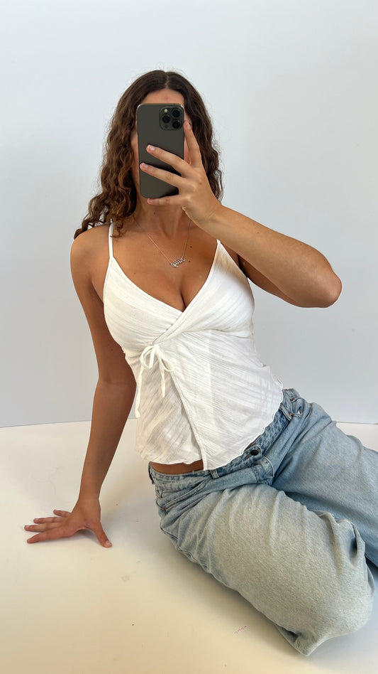 00s white crossover cami- size S