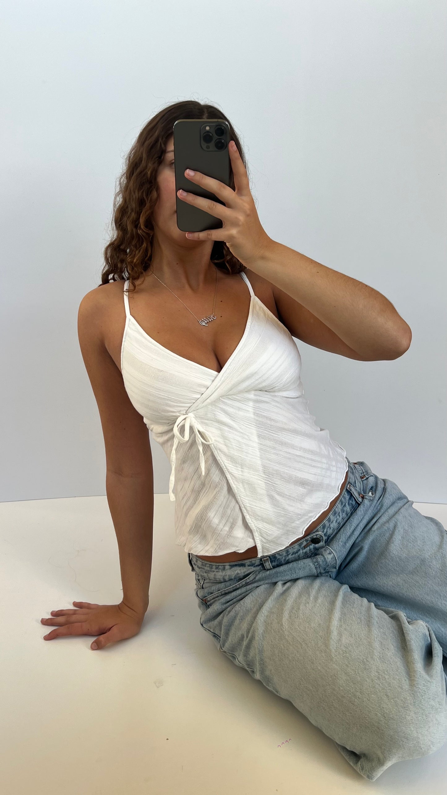 00s white crossover cami- size S