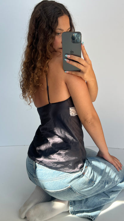 00s navy lace cami- size XS