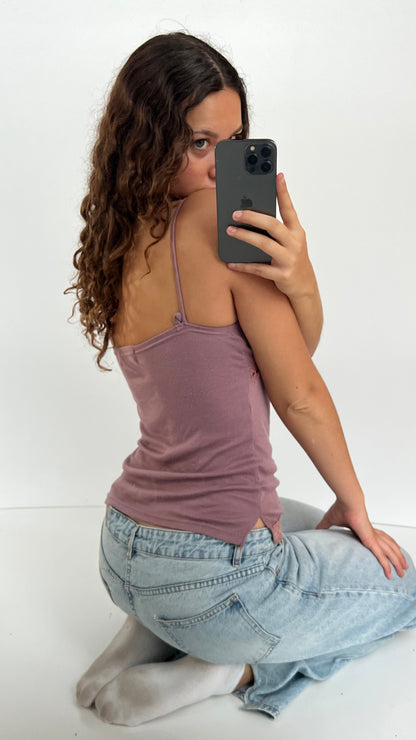 00s purple fur cami- size M